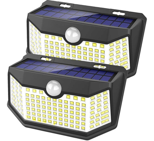 Hmcity Solar Outdoor 120 Led Con Reflector Y 3 Modos, Sen...