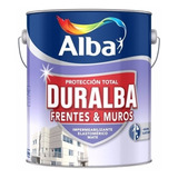 Latex Alba Frentes Muros Impermeabilizat Duralba 10l Pintumm Color Blanco