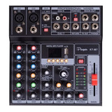 Consola Mixer 7 Canales Mezclador Karaoke Bluetooth Usb Kt-m