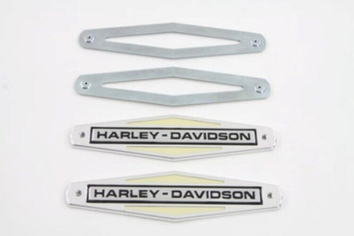 Gas Tank Emblems With Black Lettering Fits Harley-davids Ssq