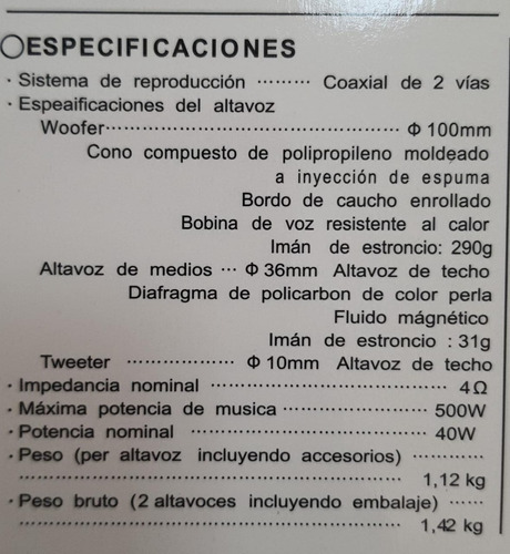 Parlantes Ovalados 6x9 Pervoi, Nuevos 20.990 Colones Foto 7