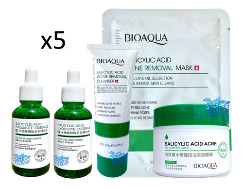 Acido Salicílico Kit X5 Bioaqua - mL a $130