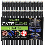 Paquete De 50, Cable Ethernet Cat 6, Cable De Parche En...