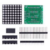 Kit Led De Matriz De Puntos Max7219 Para Bricolaje Spi/qspi/