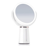 Fancii Espejo De Maquillaje Con Aumento Con Luz Led Con Dobl