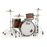 Batería Pearl Wood Fiberglass Fw963xsp 3 Cuerpos Bombo 26'' Color Satin Cocoa Burst