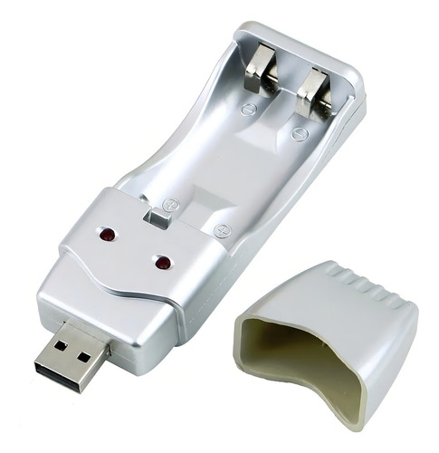 Cargador De Pilas Recargables Aa Aaa Usb 2 Pilas Ni/cd Ni/mh