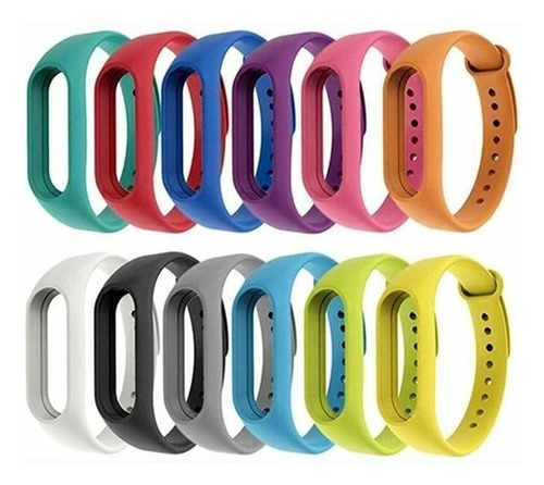 Malla Pack X2 Mi Band 4 5 6 Fit Reloj Hombre Mujer Colores