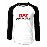 Camiseta Ufc Fight Nigth Manga Larga Camibuso