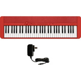 Teclado Sensitivo Casio Ct S1 61 Teclas Rojo Usb