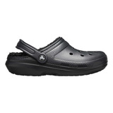 Crocs Classic Lined Clog Adultos Corderito Original Negro