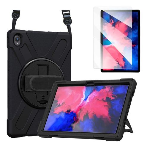 Funda Para Lenovo Tab P11 11 Tb-j606f Rudo + Correa + Mica