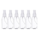 Set 6 Botella De Viaje Pulverizador 75 Ml Transparente