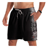 Short Bermuda Padel Tecnodots Preto Cinza