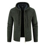 Chaqueta Polar Con Cuello Alto De Invierno De Moda Para Homb