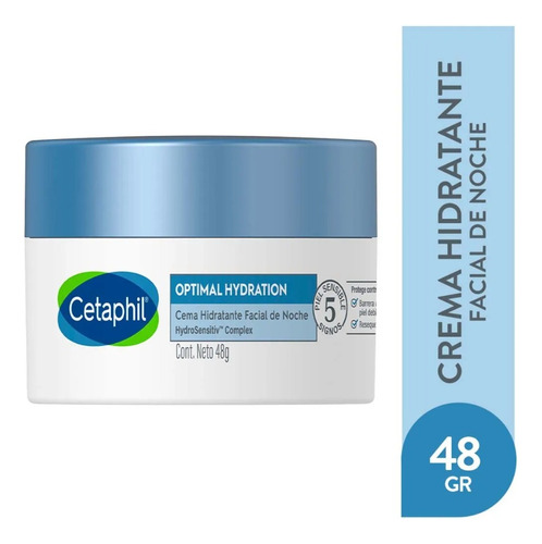 Crema Hidratante Facial Noche Cetaphil Optimal Hydration 48g