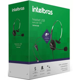 Headset Telemarketing Microfone Fone Intelbras Chs40 Usb