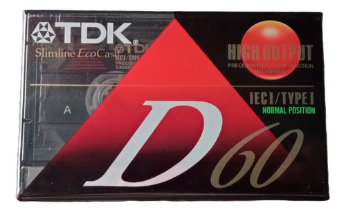Cassettes Audio Vírgenes Tdk D-60 Tipo I Sin Uso Sellados
