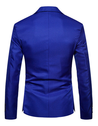 E Suit P053 Moda Hombre Casual Chaqueta Delgada Juvenil Colo