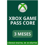 Xbox Game Pass Core - 3 Meses De Assinatura