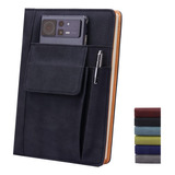 Libro: Refillable Lined Leather Journal Notebook, A5 Size Ha