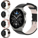 Correa Piel Lisa Premium Compatible Con Huawei Watch Gt3 Pro