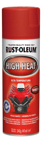 Pintura Aerosol Esmalte Alta Temperatura 340 Gr Rust Oleum