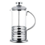 Cafeteira Inox Cremeira Café 600ml  Prensa Francesa De Vidro