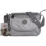 Bolsa Kipling Mini Neutro Pequena Tiracolo Roxo