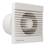 Extractor De Aire 6'' Estevez 1206 Muro/techo Ultra Delgado Color Blanco