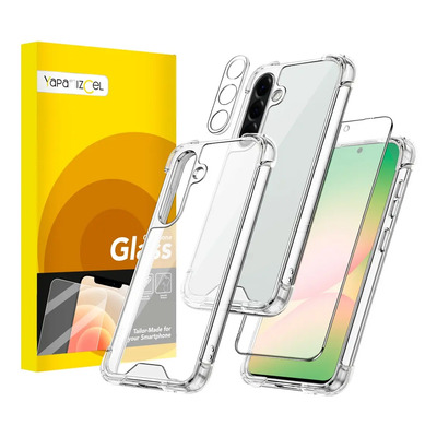 Kit Funda Para Samsung Galaxy + Mica Pantalla + Mica Cámara Transparente A56 5g
