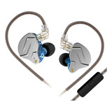 Auriculares In-ear Kz Zsn Pro Blue Azul Con Cable De 1,2 M (con Micrófono)
