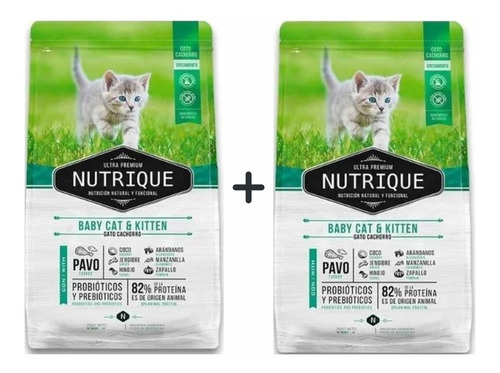 Nutrique Baby Cat & Kitten Gatitos Cachorro X 2kg X Unidades