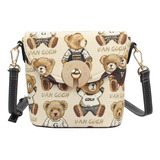 Bolso Bucket Con Estampado De Tapiz Van Gogh Bear V019