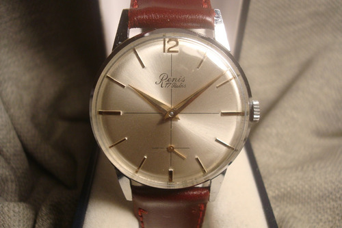 Esplendido Reloj Renis 1960 Antiguo Hombre Impecable! Joya!!