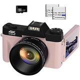 Camara Digital 4k, Videocamara Con Enfoque Automatico De 