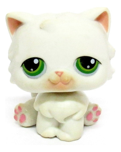 Littlest Pet Shop Lps Gato Persa Branco Hasbro