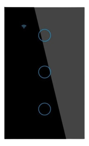 Interruptor Inteligente 4x2 Wifi 3 Botões Touch Tuya Alexa