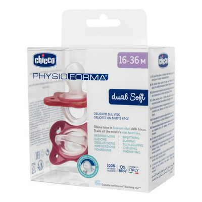 Chupete Physio Dual Soft De Silicona 16-36m Rosa Período De Edad 16-36 Meses | Meses sin interés
