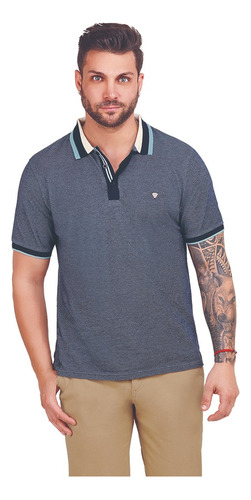 Playera Hombre Azul Tipo Polo 906-27