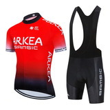 Uniforme Ciclismo Mtb Ruta Arkea Short Pad 9d & Jersey 