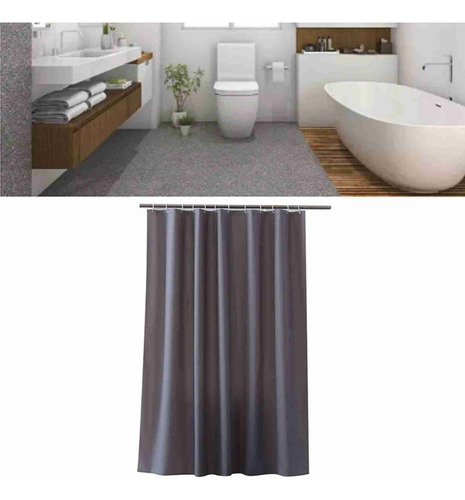 Cortinas Para Baño Lavable Sencillez Impermeables240 X 180cm