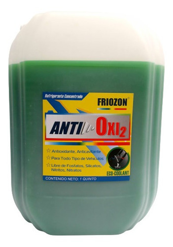 Refrigerante Verde Diesel Friozon Antioxi2 - Garrafa X 5 Gal