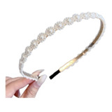 Balaca Diadema Perlas Accesorio Cabello Mujer