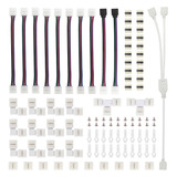 95pcs 5050 Rgb Led Tira Conector Kit Con Forma De T