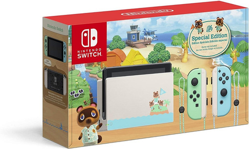 Nintendo Switch Edicion Animal Crossing 128gb+50juegos+magia