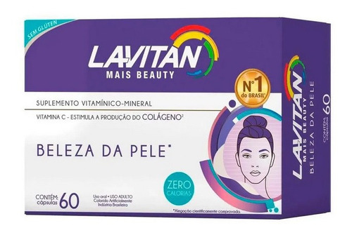 Lavitan Beleza Da Pele 60 Cápsulas