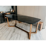 Mesa Marmol Carrara Comedor Petiribi