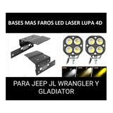 Bases Mas Faros Led Lupa 8d Para Jeep Wrangler 2020 Al 2023