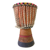 Tambor Djembê Percussão Africana 8.5  X 38 Cm Pele Couro